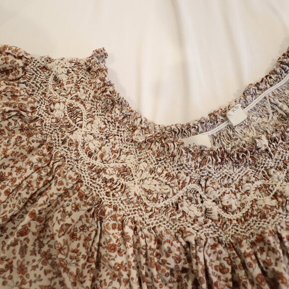 Doen Odessa Brown Floral Mini Dress - Picture 7 of 8